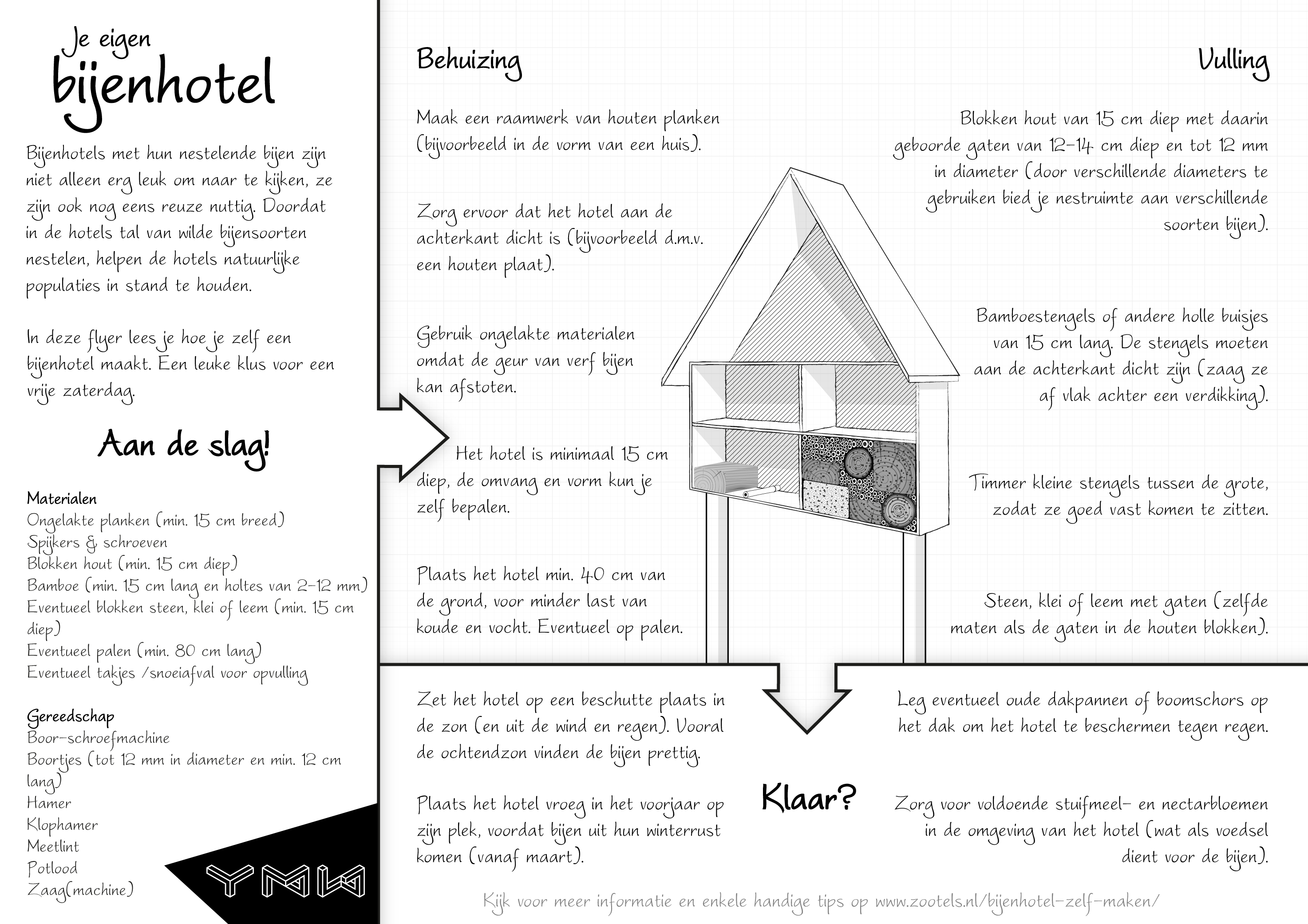 Bijenhotel zelf maken - Too Many Words | Infographics & identiteit te Utrecht